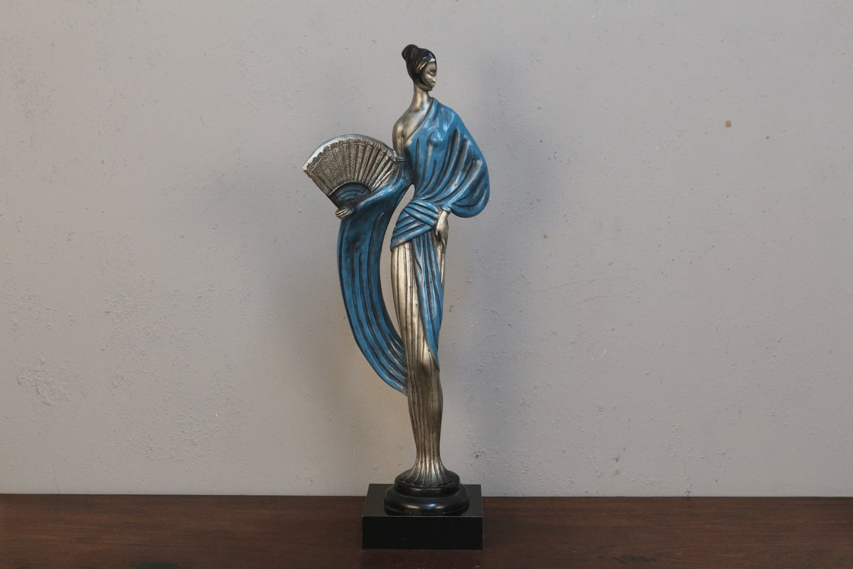 1980s Art Deco "Muse" Sculpture