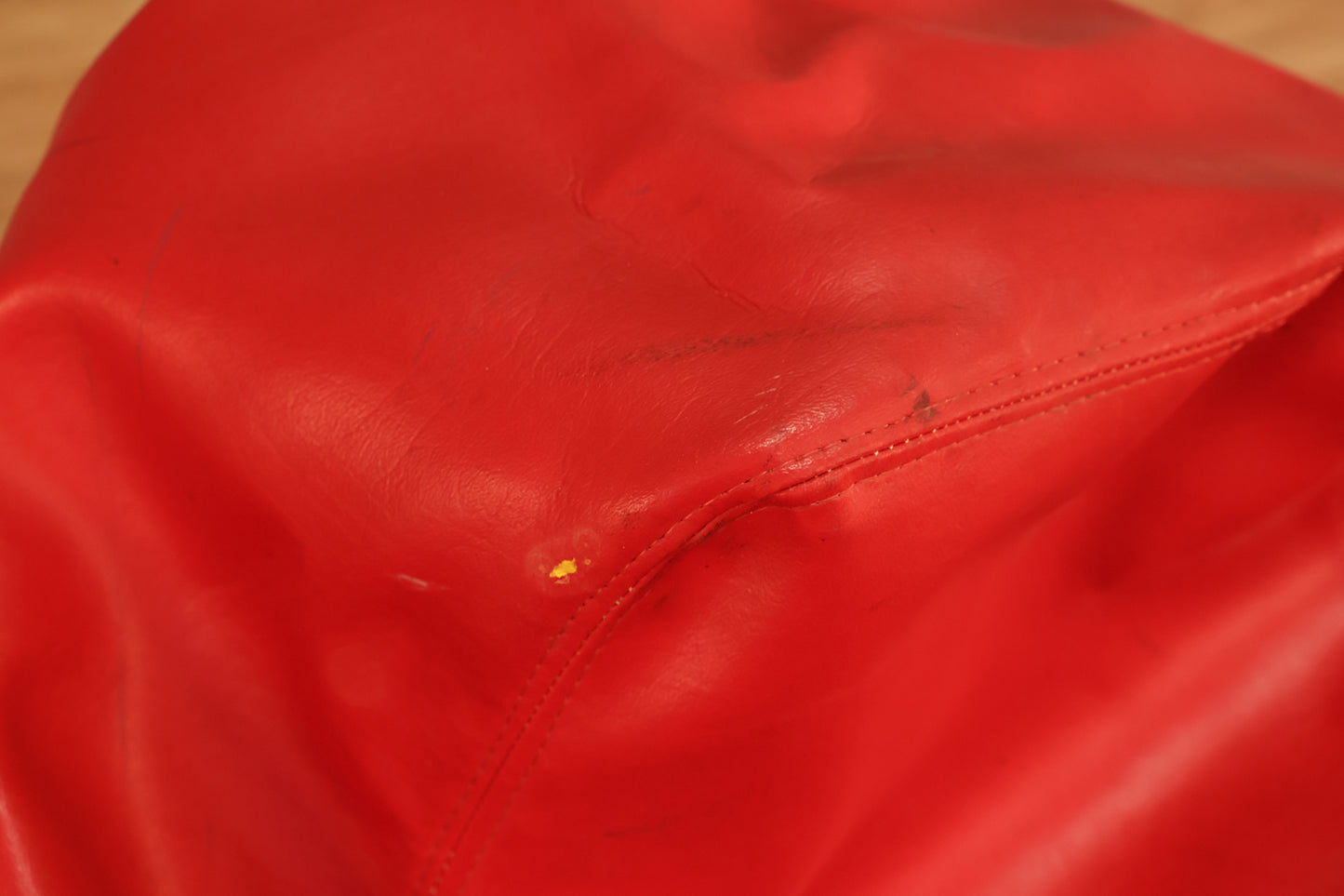 Cherry Vinyl Bean Bag Chair