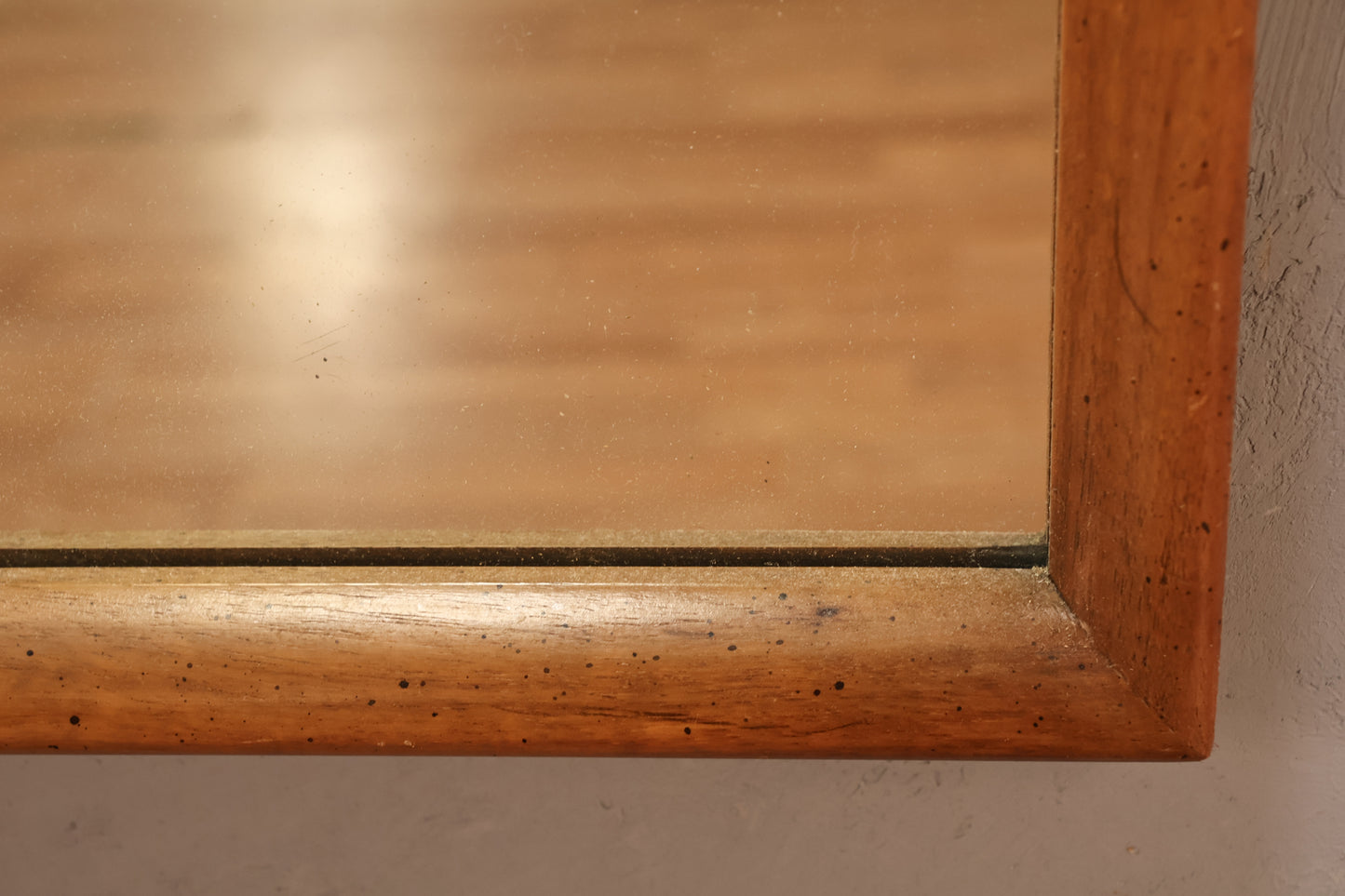 Large Drexel Meridan Burl & Walnut Mirror - ONLINE ONLY