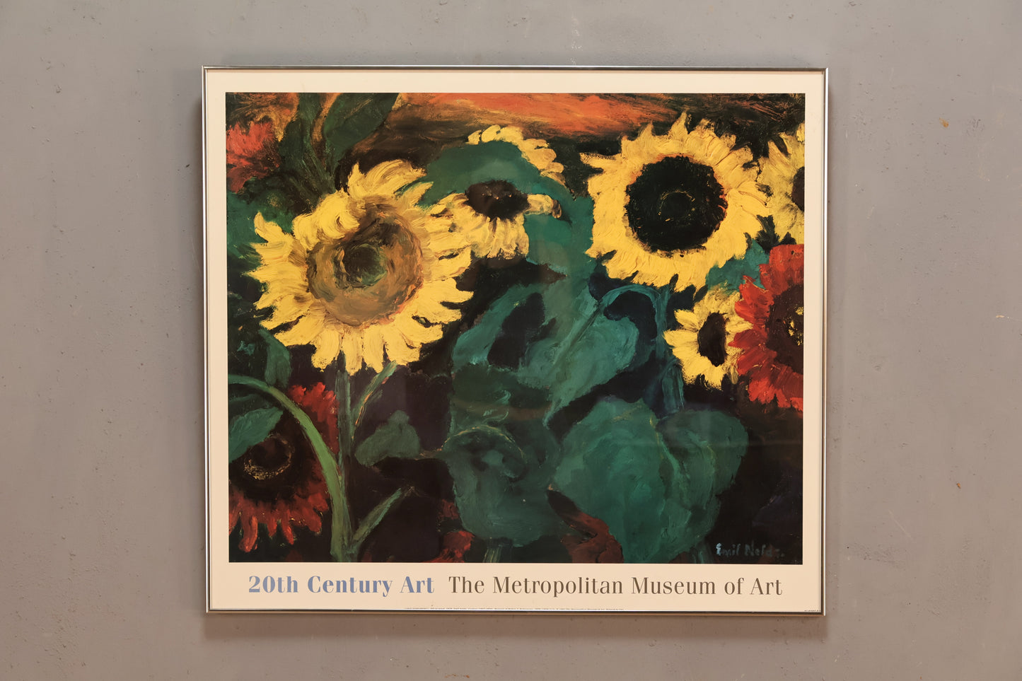 "Large Sunflowers" MET Museum Poster