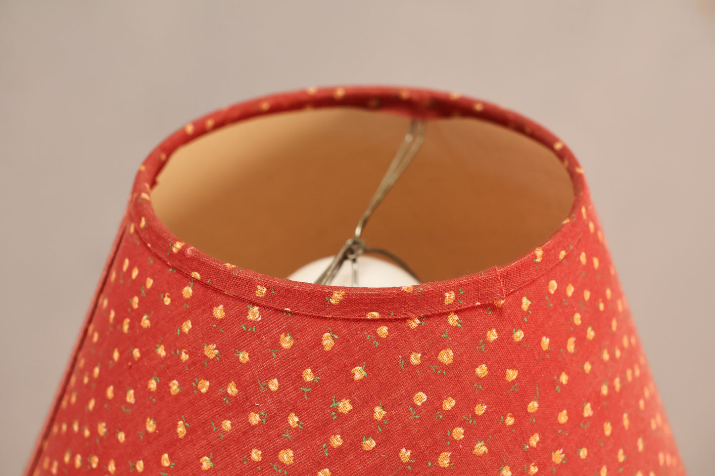 Black Iron & Red Floor Lamp