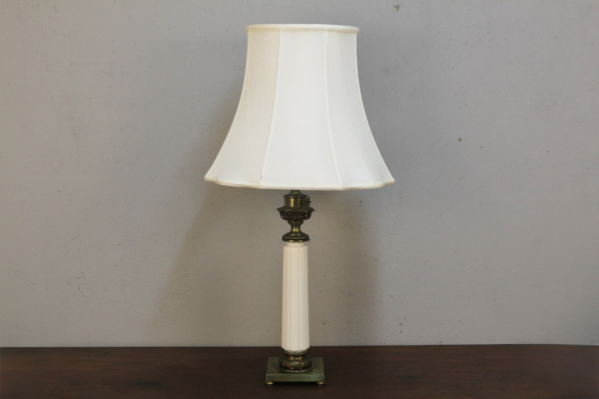 Stiffel Porcelain & Brass Table Lamp