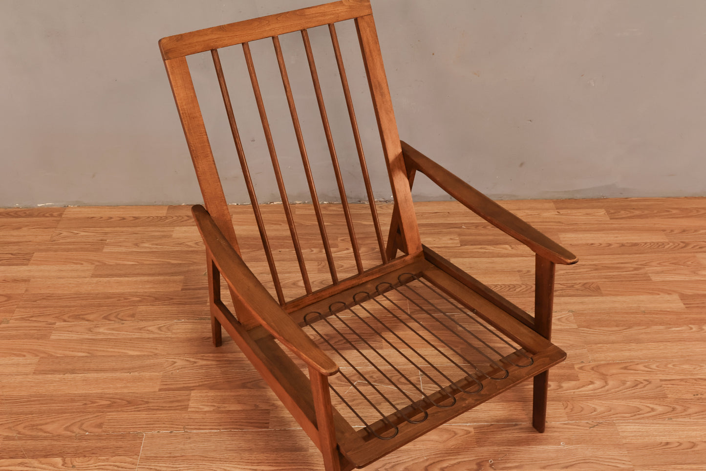 Mid Century Walnut Lounge Chair Frame - ONLINE ONLY