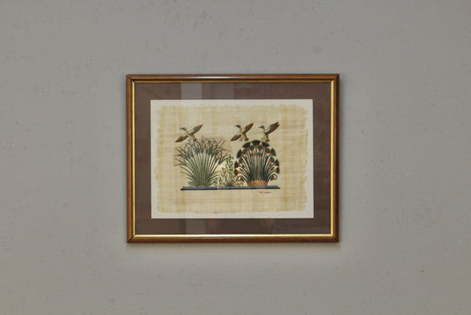 "Mallards in Flight" Papyrus Painting