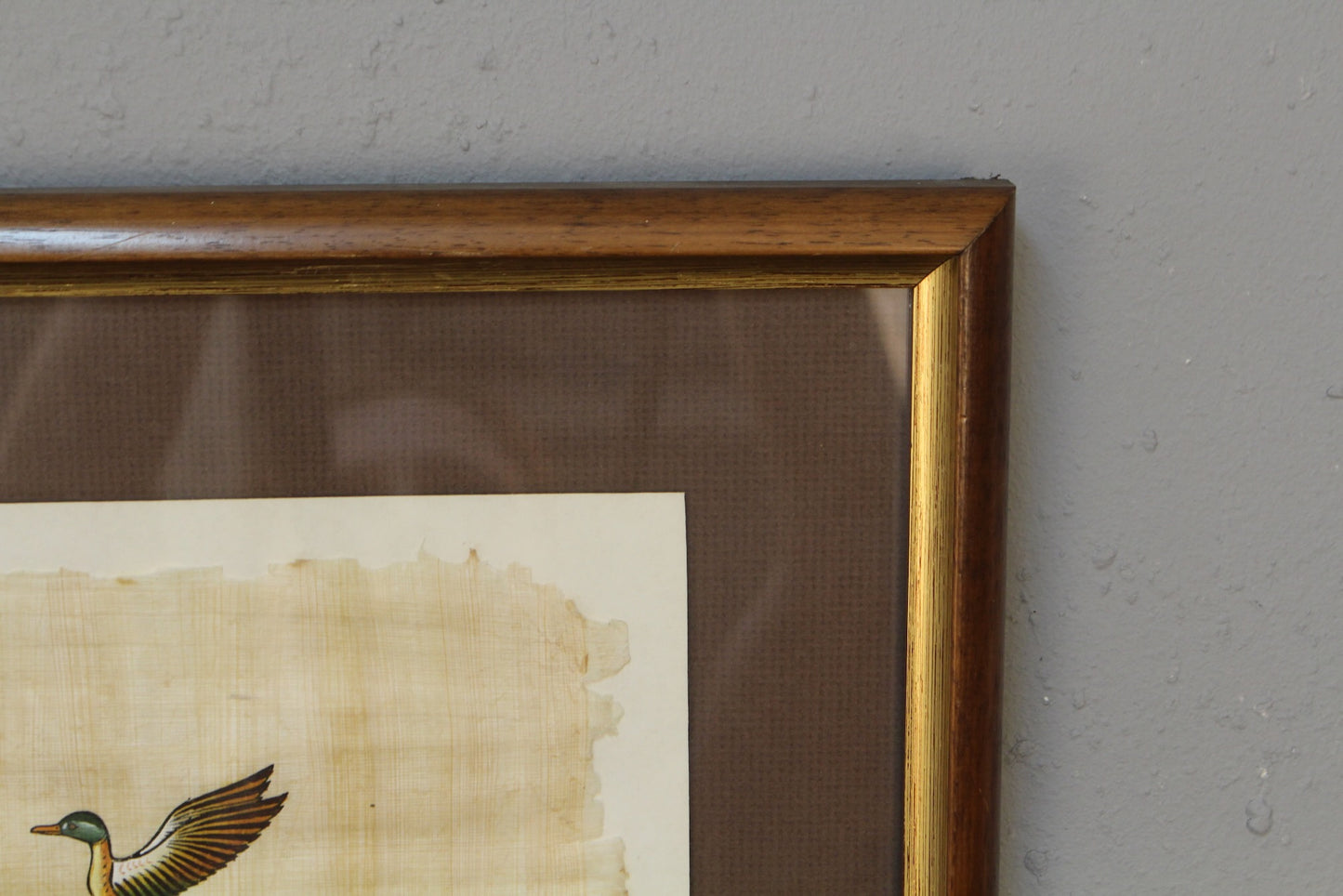 "Mallards in Flight" Papyrus Painting