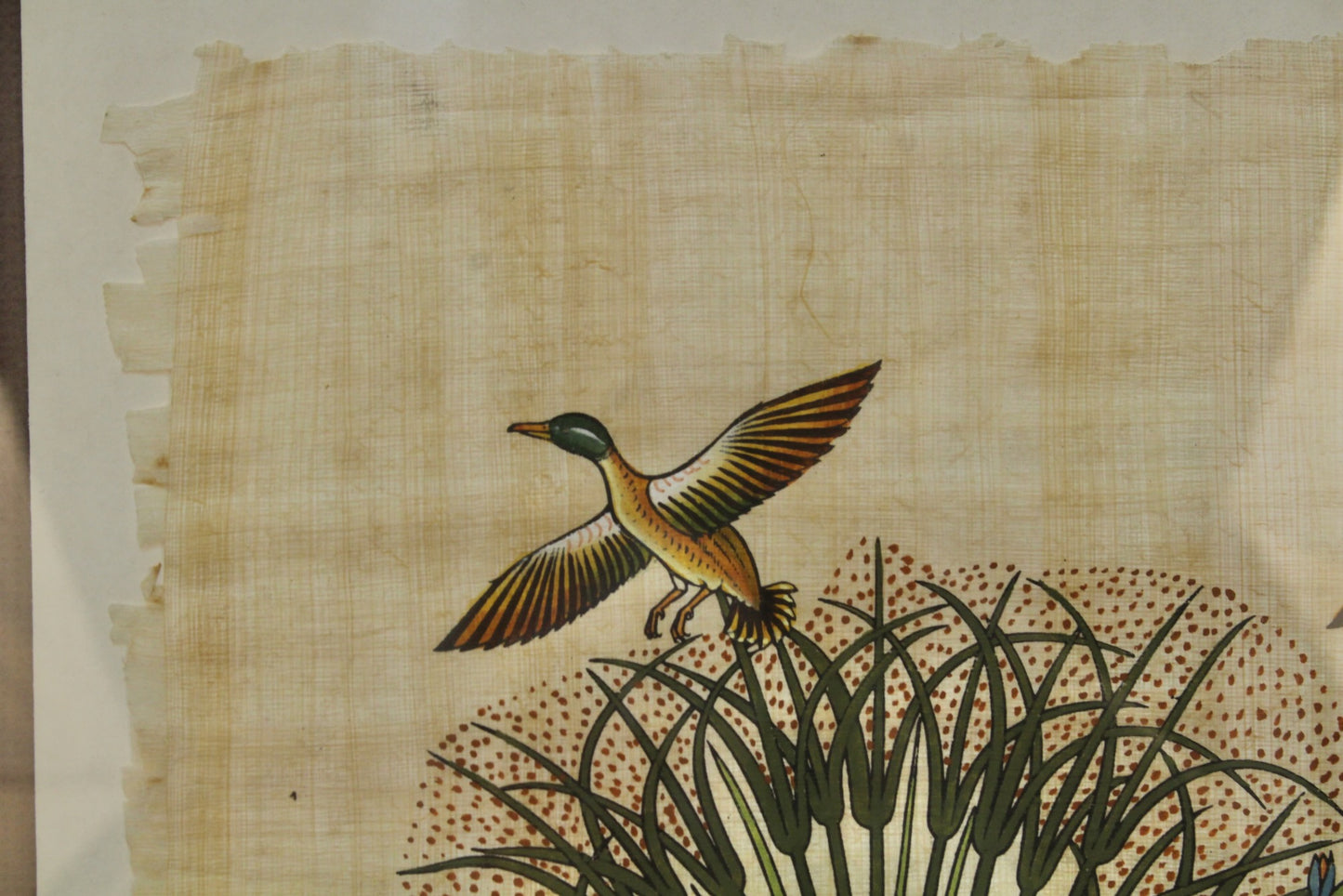 "Mallards in Flight" Papyrus Painting
