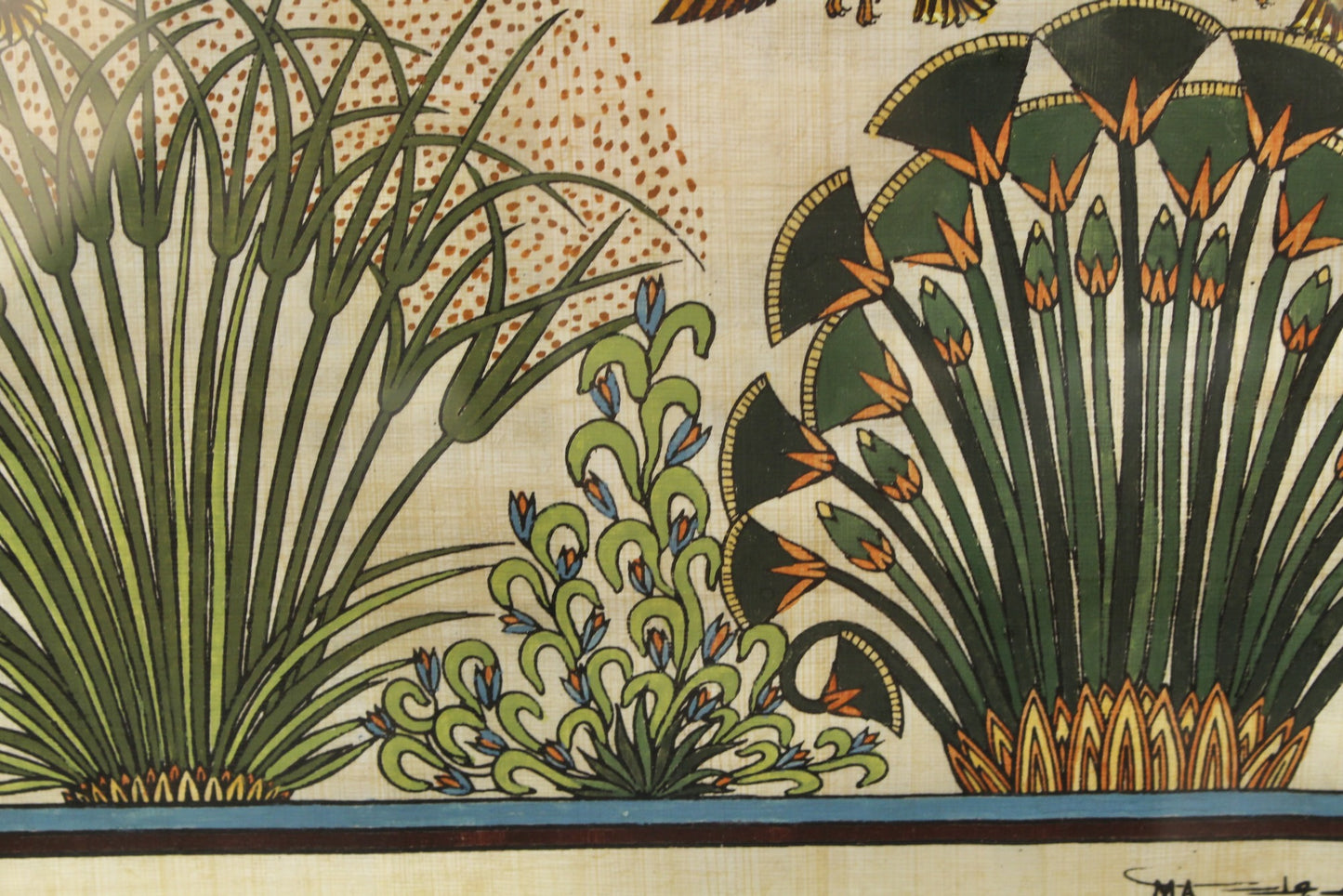 "Mallards in Flight" Papyrus Painting