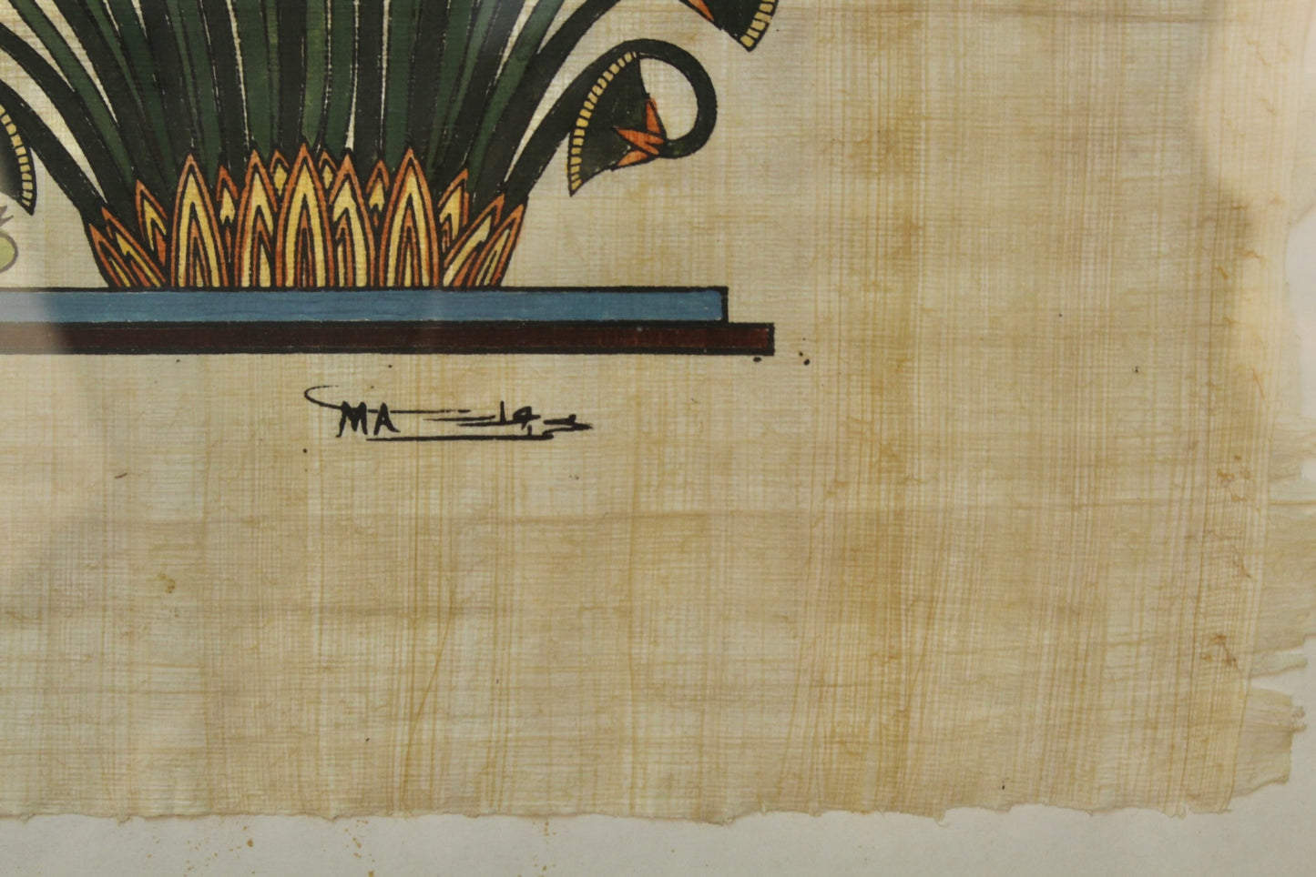 "Mallards in Flight" Papyrus Painting