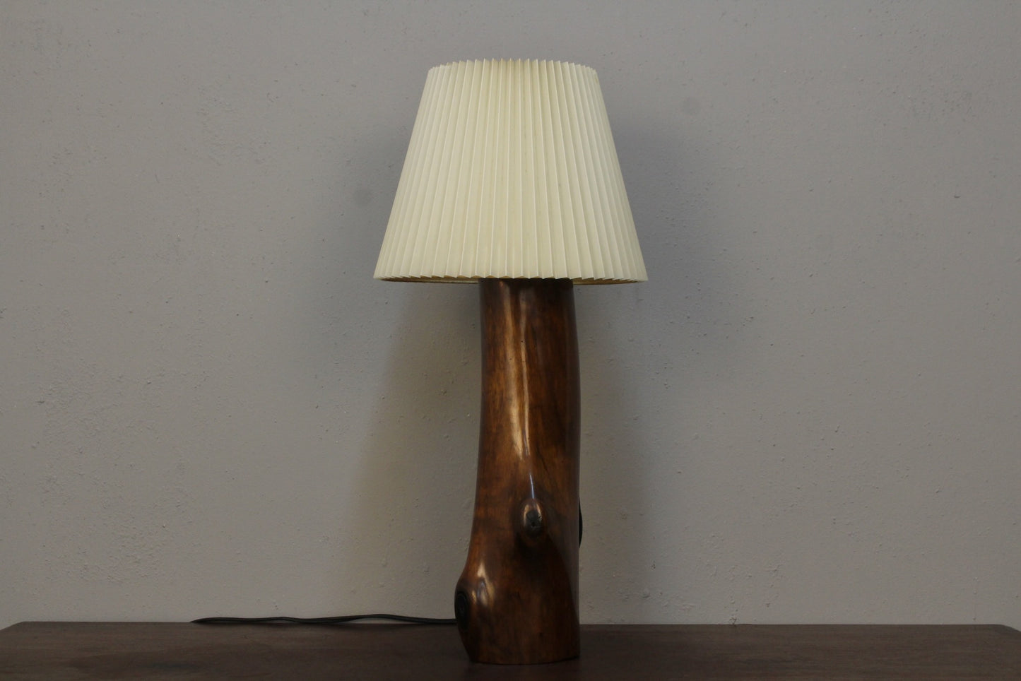 Elegant Solid Wood Table Lamp