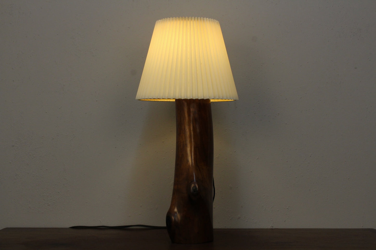 Elegant Solid Wood Table Lamp