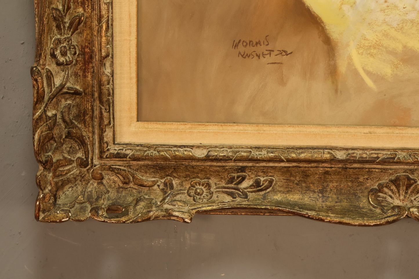 "Portrait of a Woman in Yellow" Painting