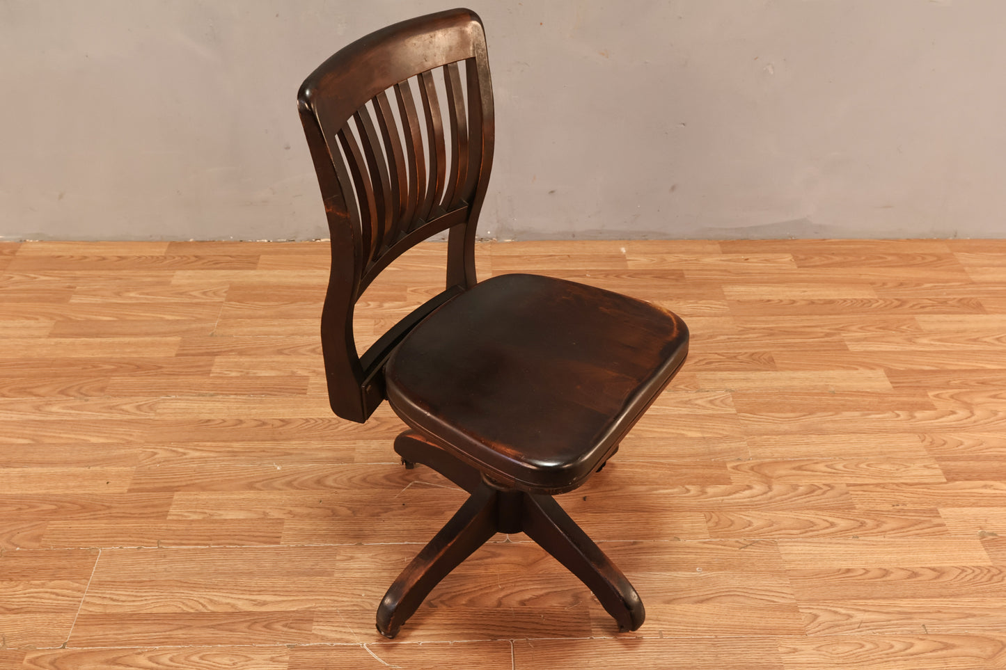 Dark Solid Maple Desk Chair