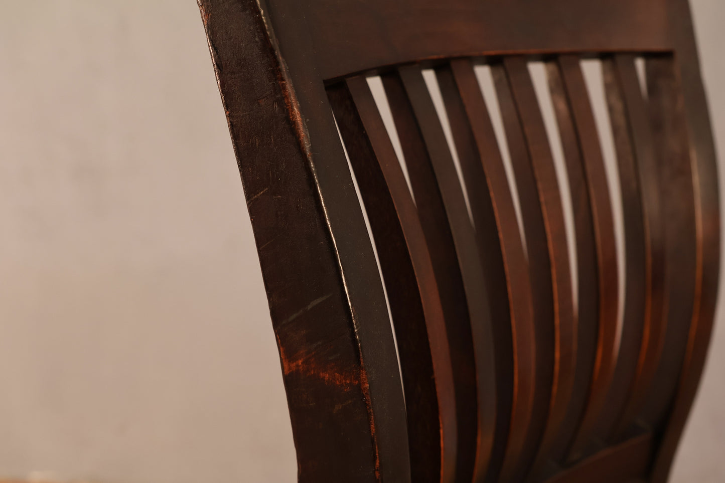 Dark Solid Maple Desk Chair