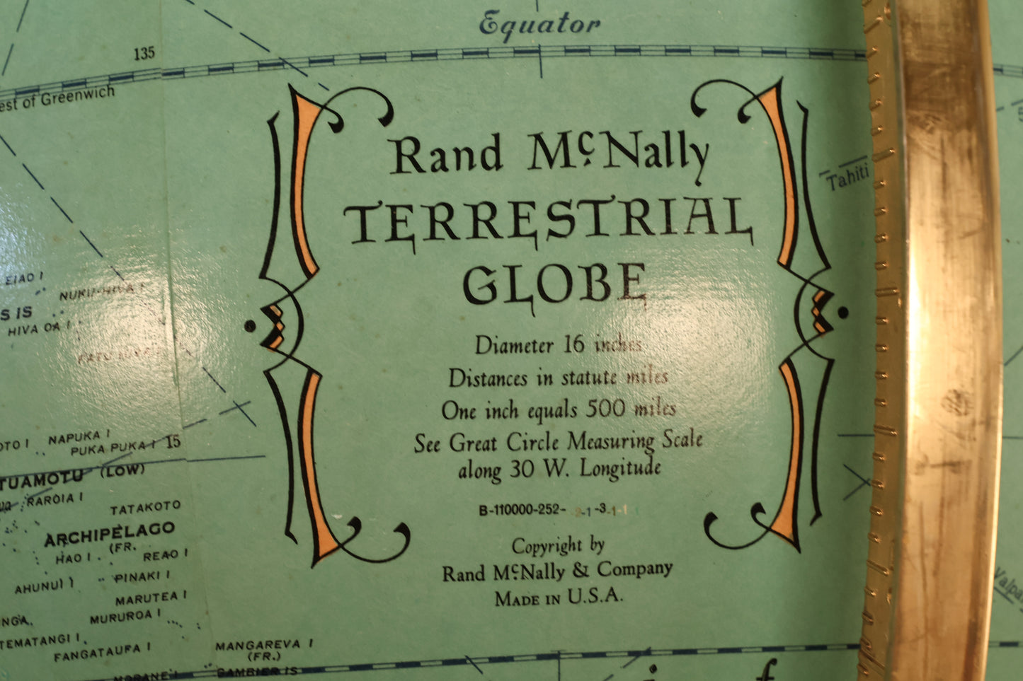 Rand McNally Illuminated Standing Globe