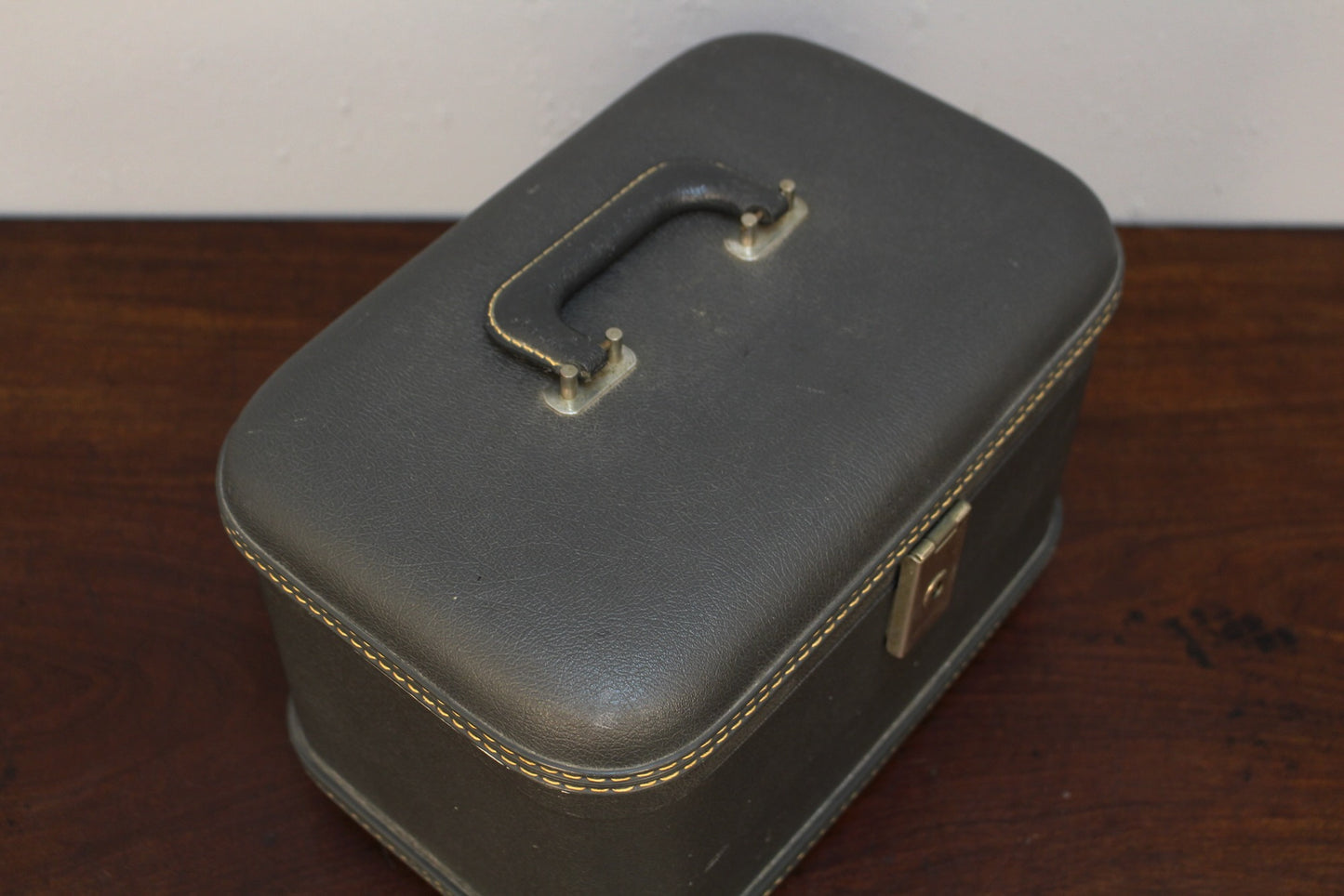 Mid Century Slate Train Case