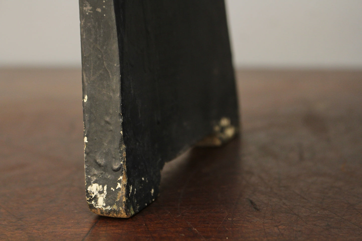 Rustic Black Footstool