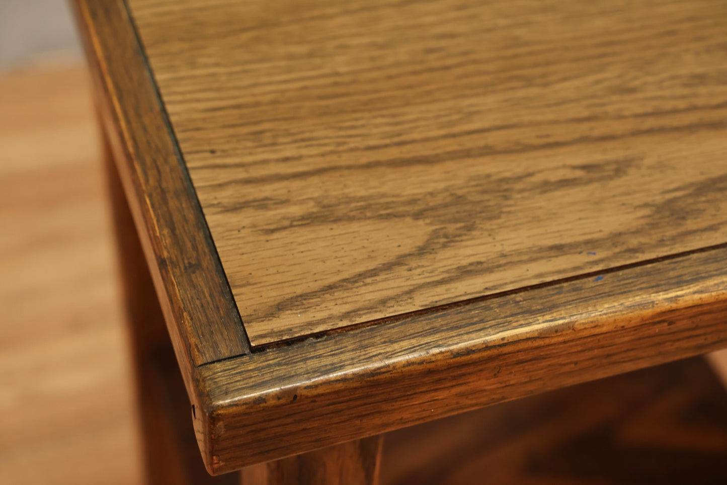 Slim Oak & Laminate 1-Drawer Desk