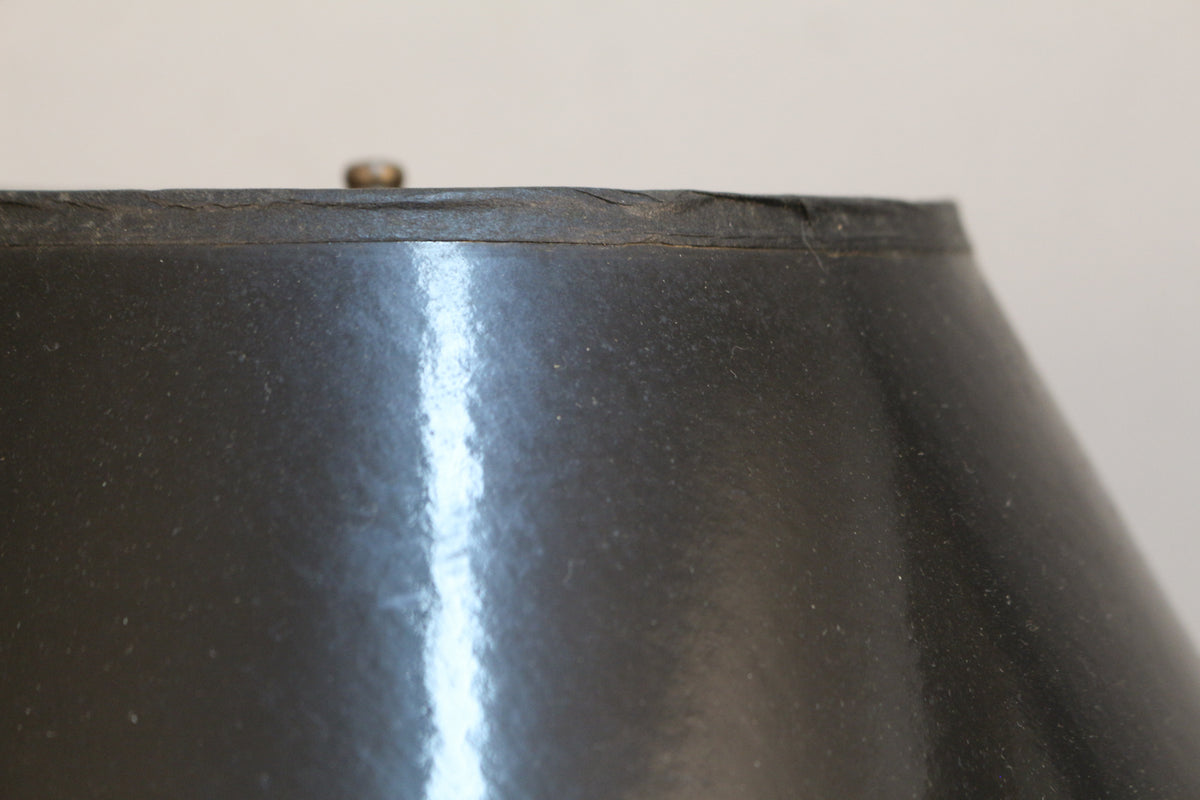 Neoclassical Black & Brass Table Lamp