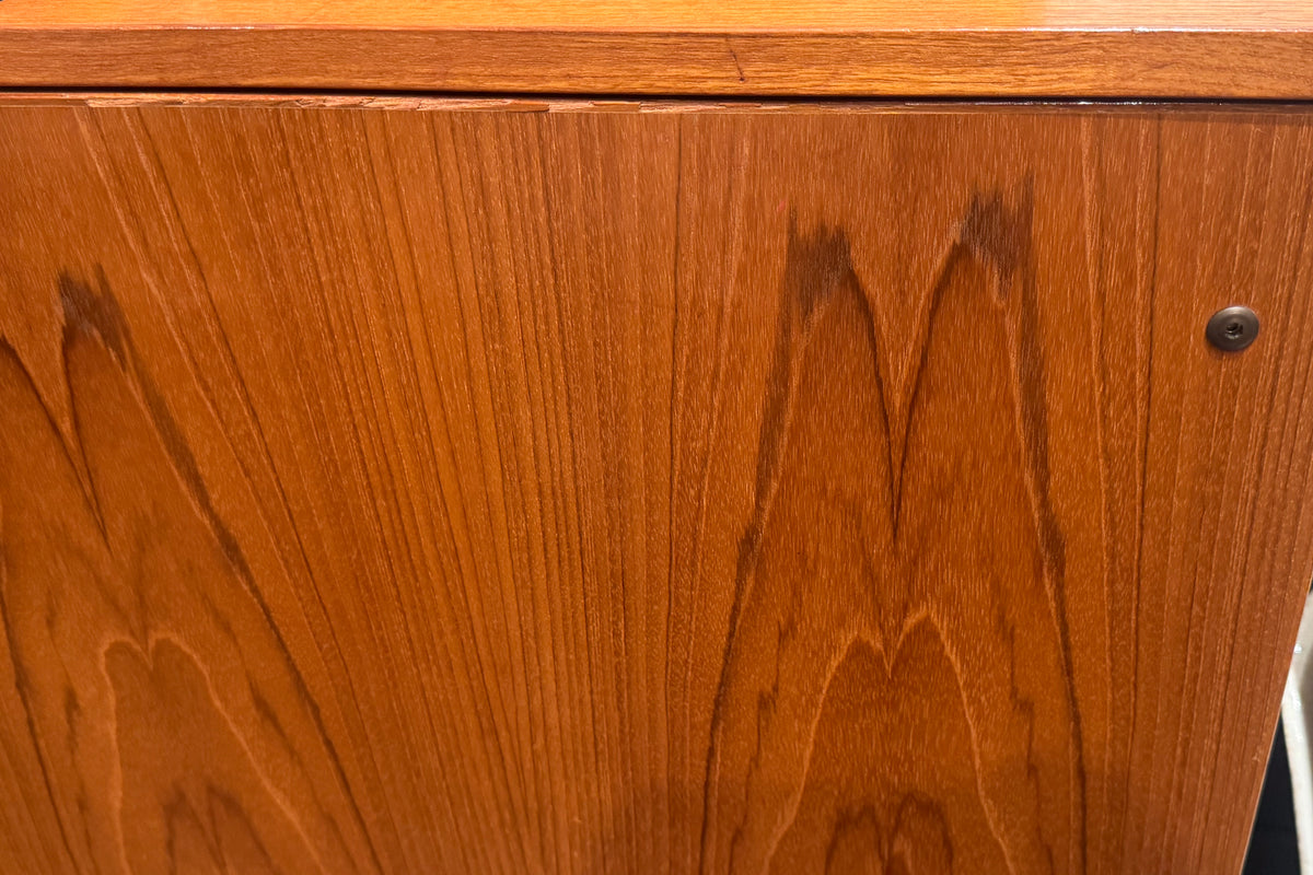 Luxe Teak Drop-Front Wall Unit