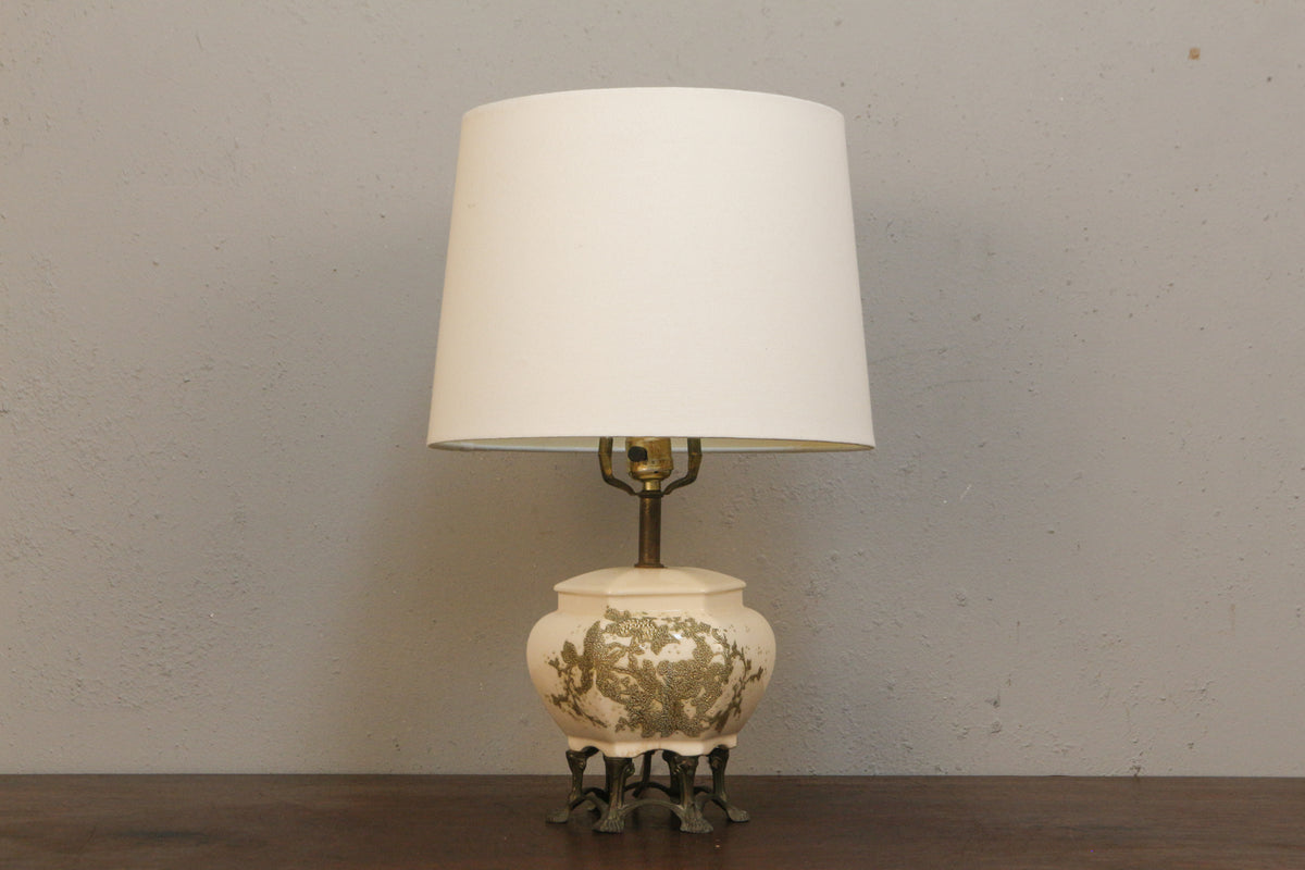 Porcelain & Brass Table Lamp