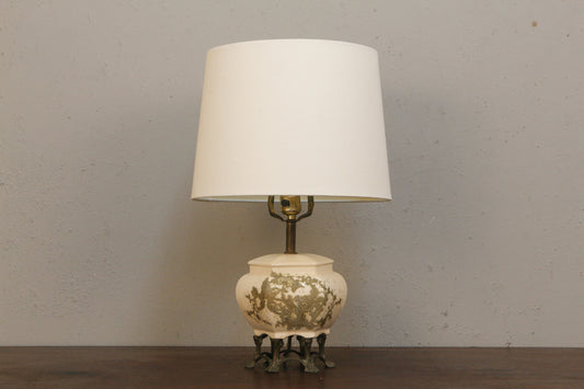 Porcelain & Brass Table Lamp