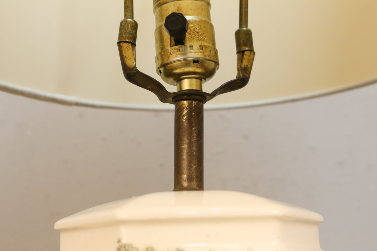 Porcelain & Brass Table Lamp