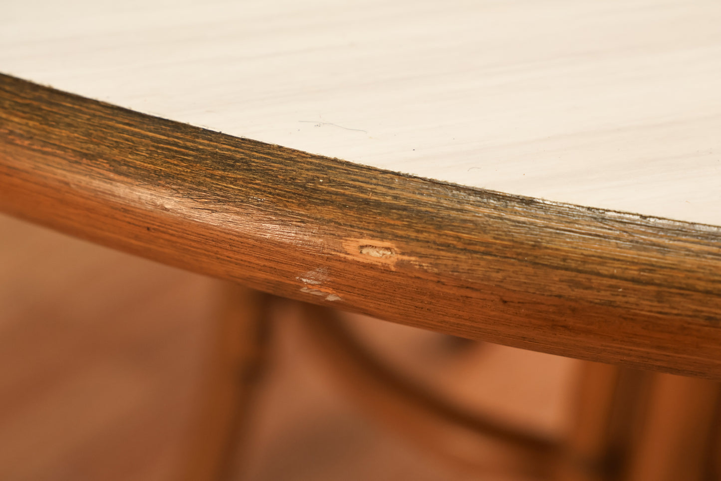 Bamboo & Laminate Round Kitchen Table - ONLINE ONLY