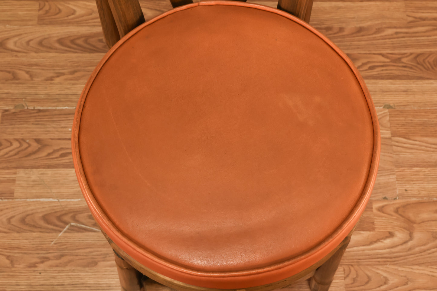 Bamboo & Burnt Orange Side Chair - ONLINE ONLY