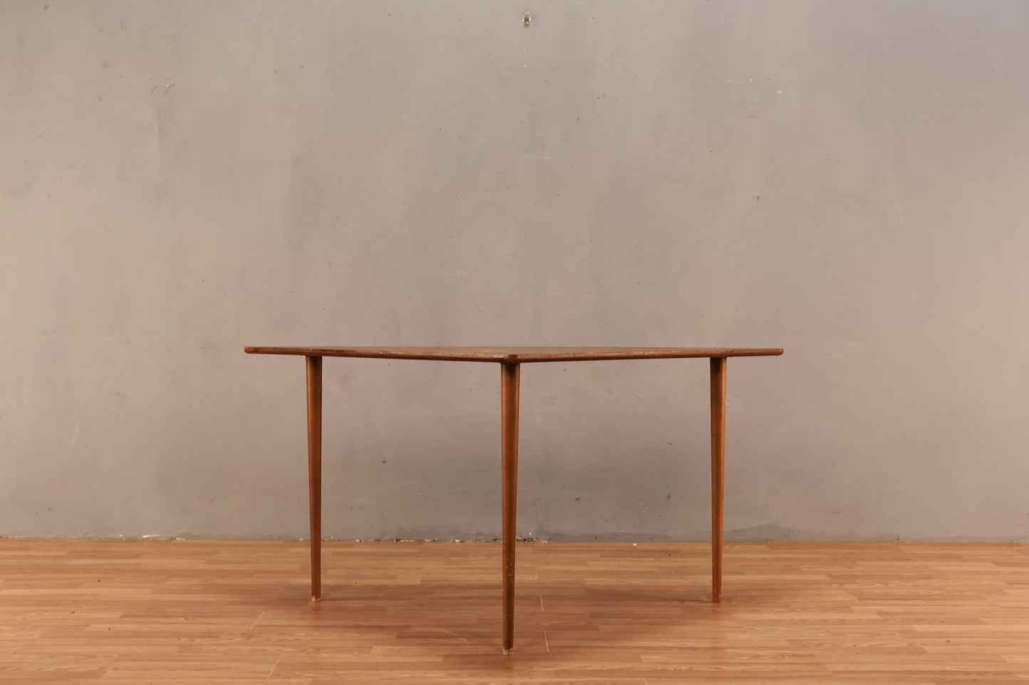 Large Simple Walnut Triangle Table - ONLINE ONLY