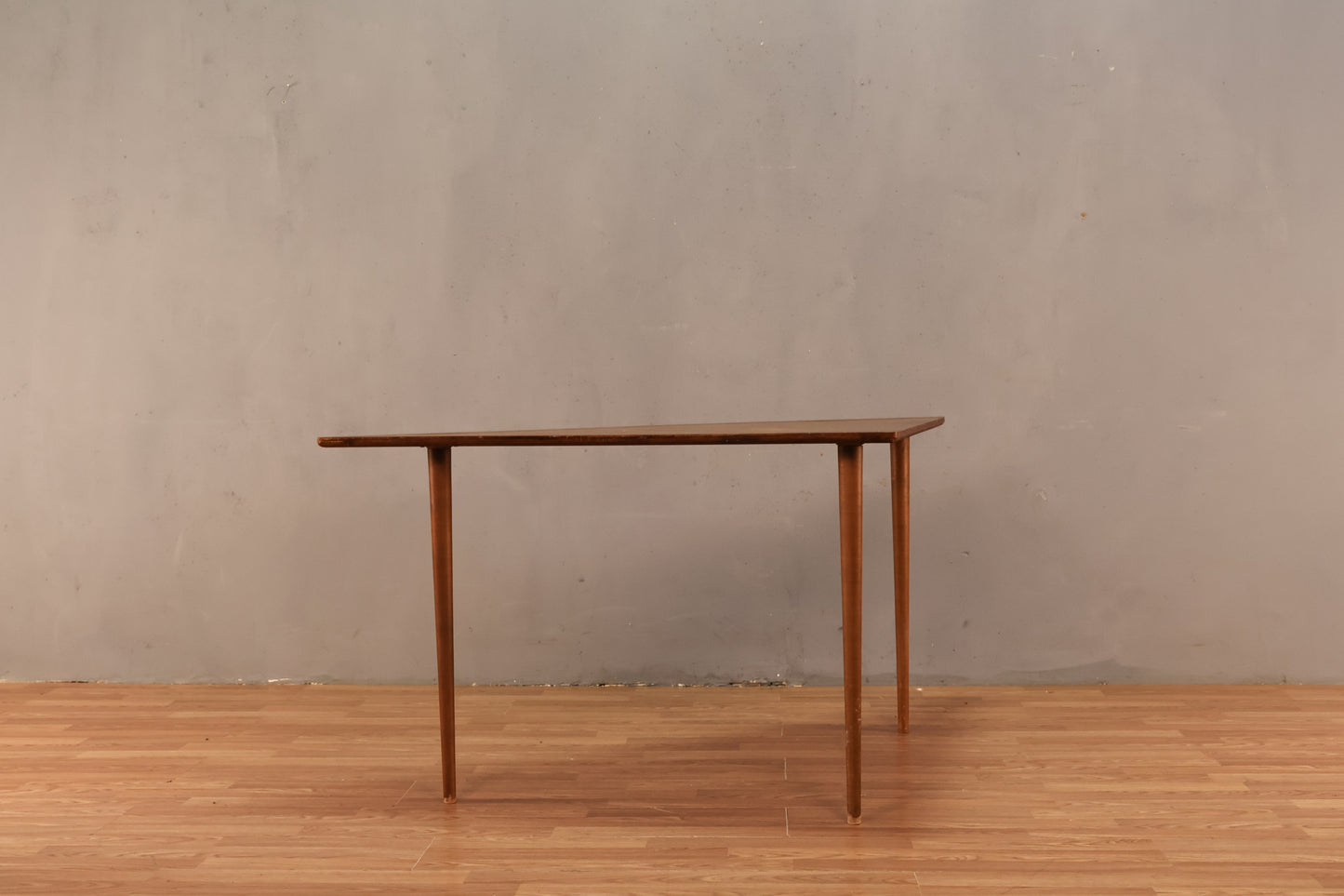 Large Simple Walnut Triangle Table - ONLINE ONLY