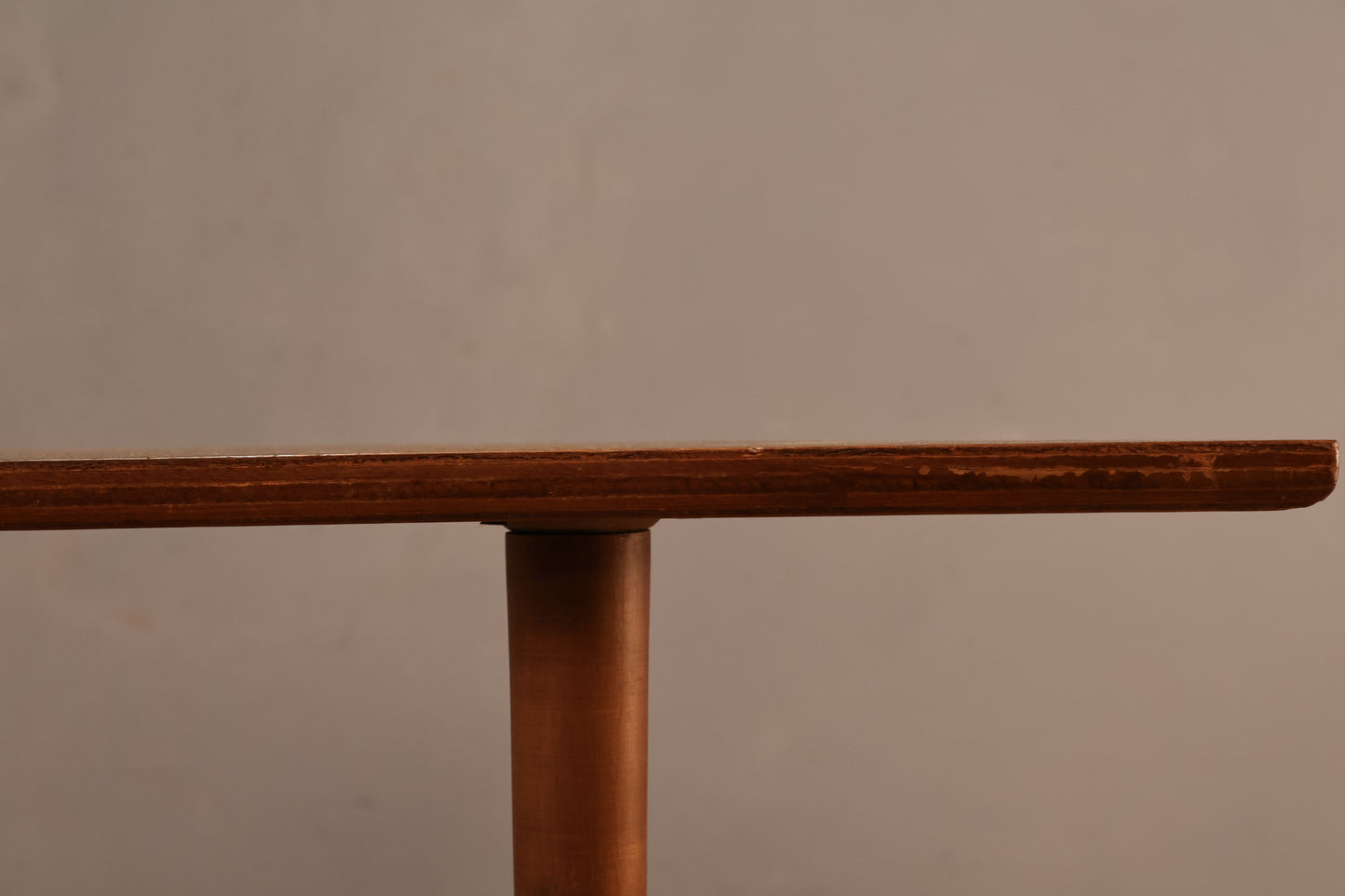 Large Simple Walnut Triangle Table - ONLINE ONLY