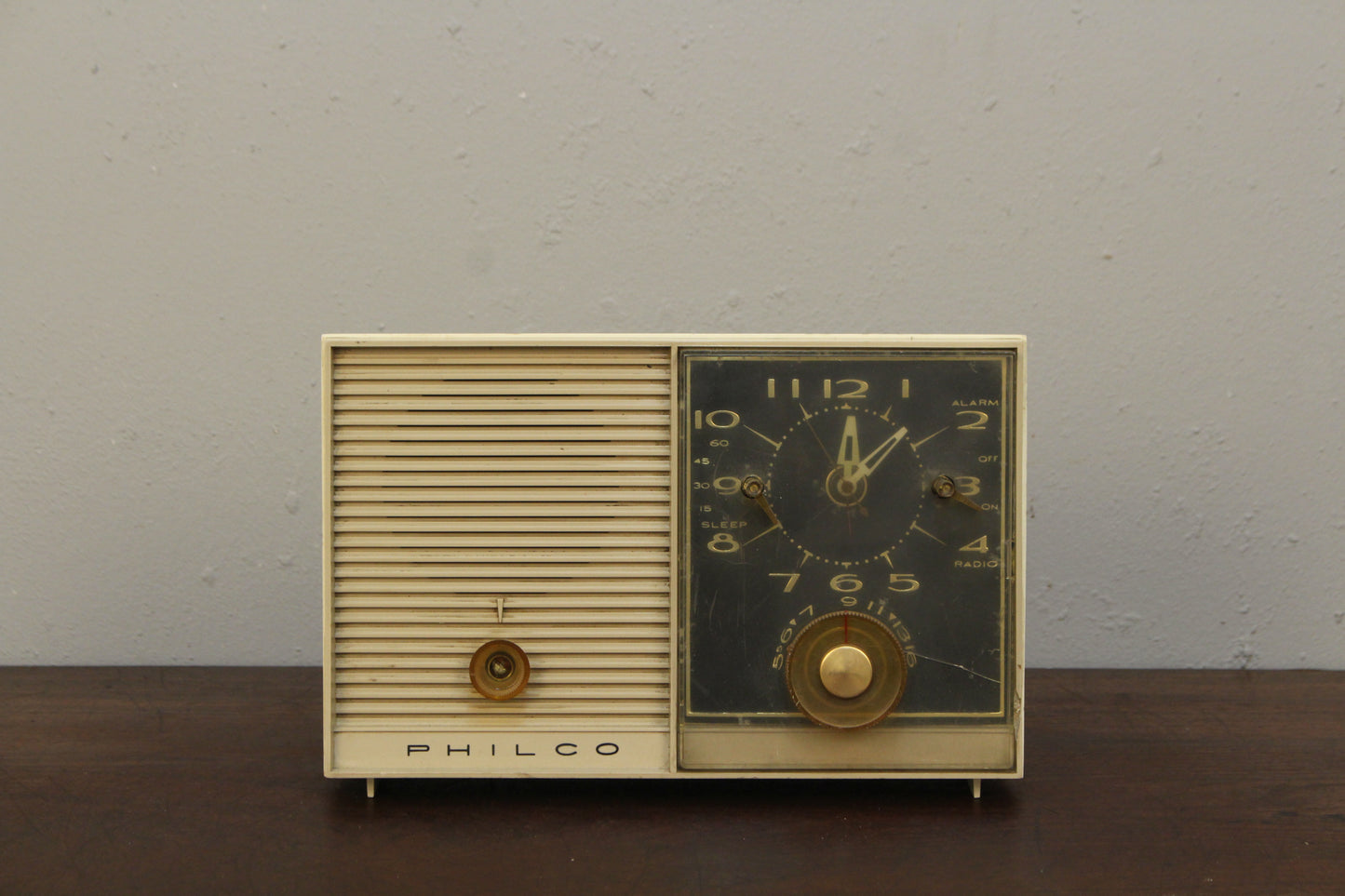Prop 1960s Philco Clock Radio