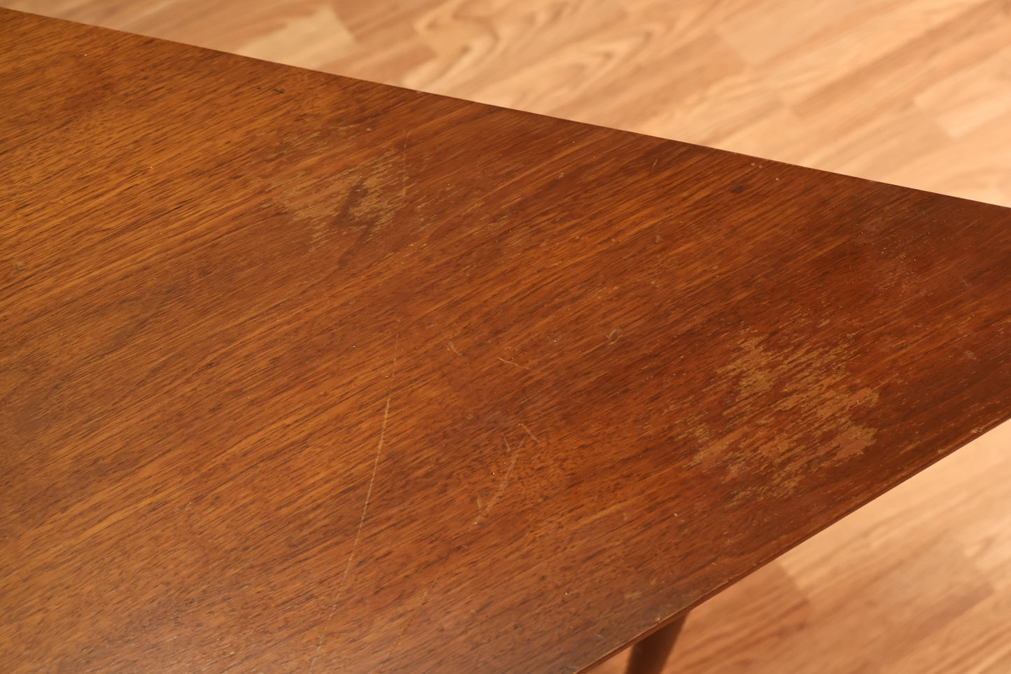Large Simple Walnut Triangle Table - ONLINE ONLY