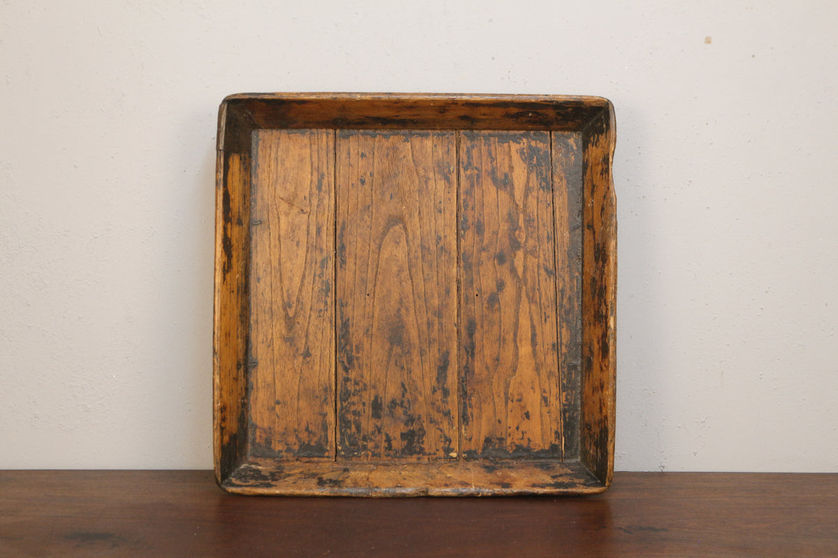 Large Antique Chinese Wooden Tray