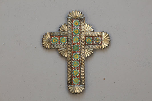 Mexican Tin & Tile Cross