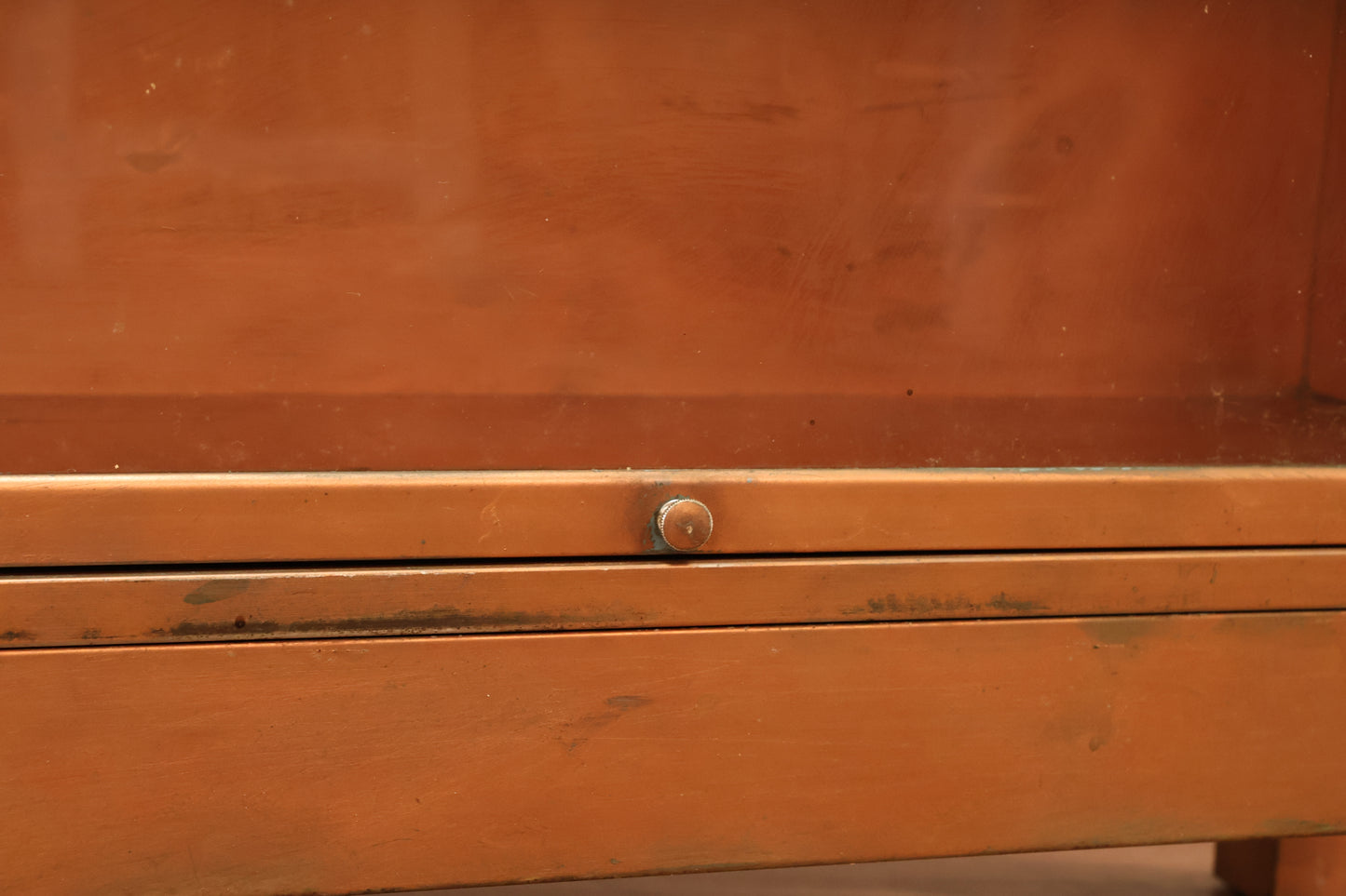 Copper-Painted 3-Tier Barrister Bookcase - ONLINE ONLY