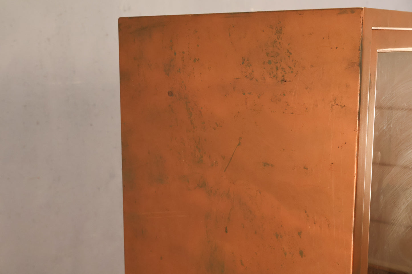 Copper-Painted 3-Tier Barrister Bookcase - ONLINE ONLY