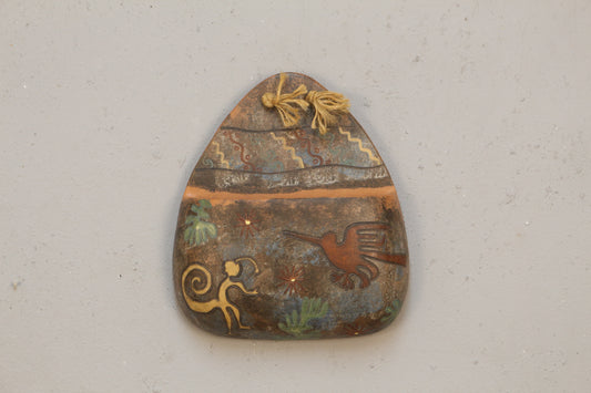 Peruvian Ceramic Wall Pocket
