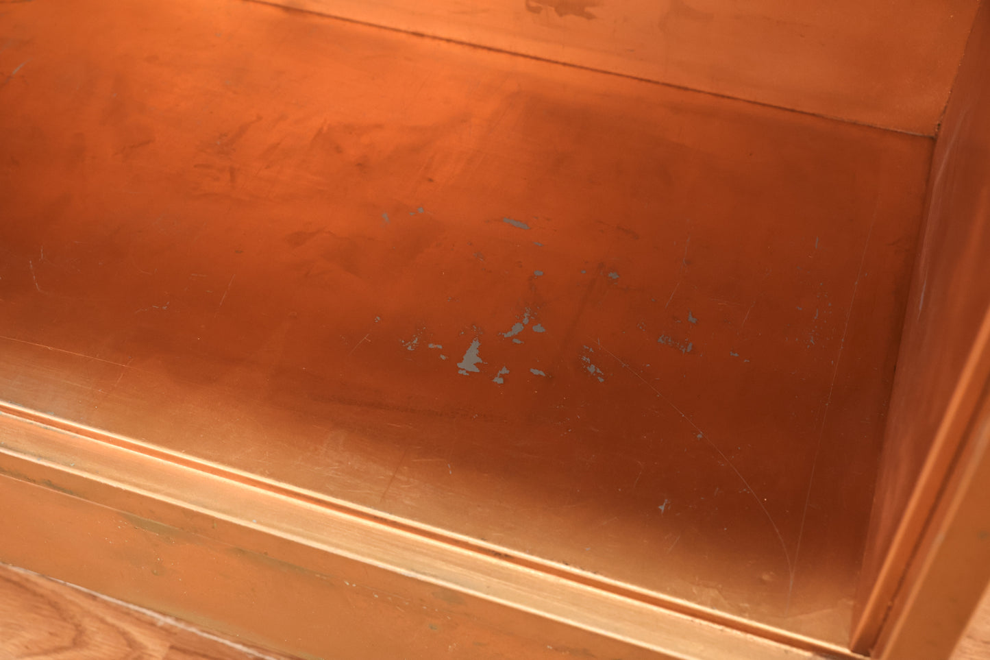 Copper-Painted 3-Tier Barrister Bookcase - ONLINE ONLY