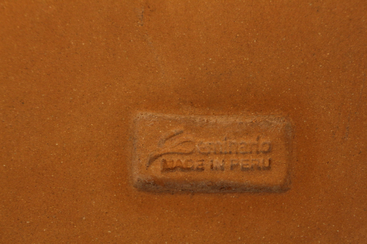 Peruvian Ceramic Wall Pocket