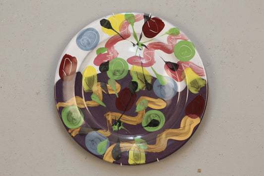 "Fifty-Fifty" D. Lasser Decorative Platter
