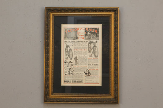 "Mead Cycle Company, 1919" Advertising Print