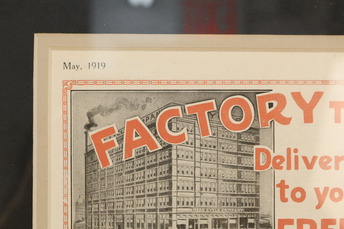 "Mead Cycle Company, 1919" Advertising Print
