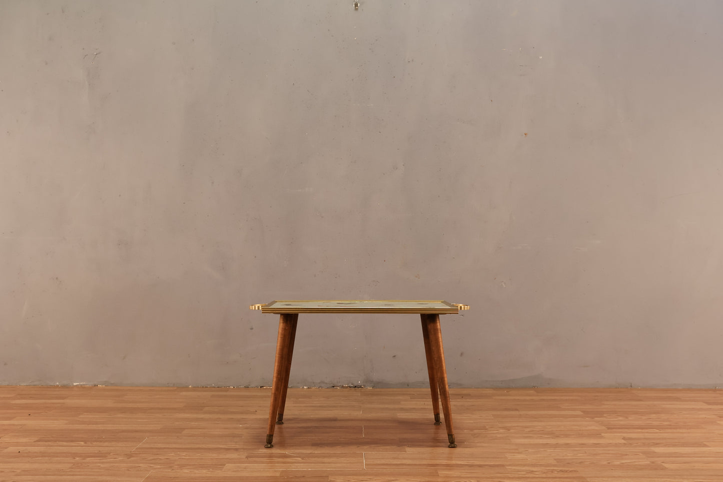 Biltmore Aqua & Gold Butterfly End Table - ONLINE ONLY
