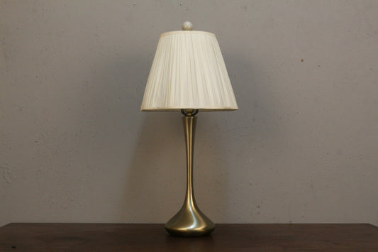 Mid Century Brushed Metal Table Lamp