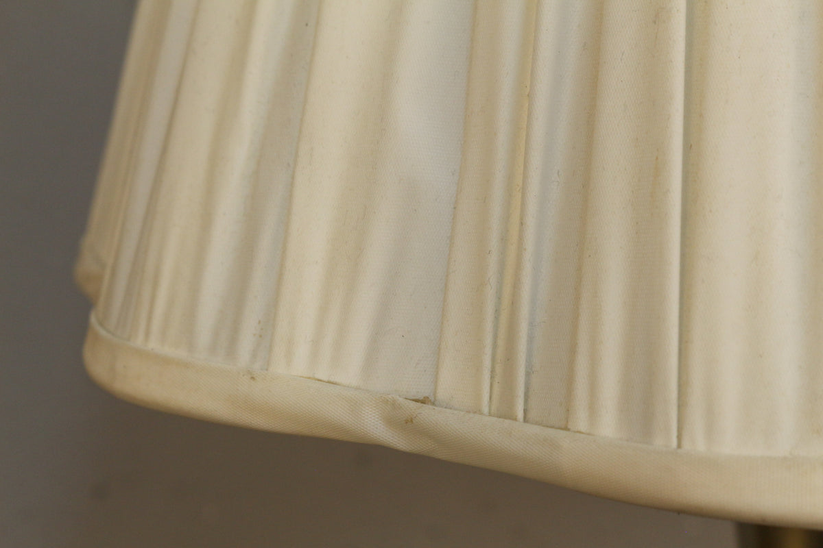 Mid Century Brushed Metal Table Lamp
