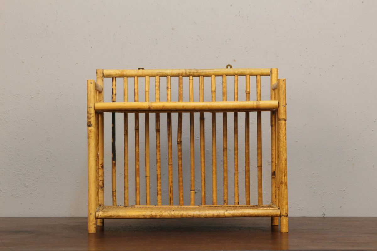 Small 2-Tier Bamboo Shelf