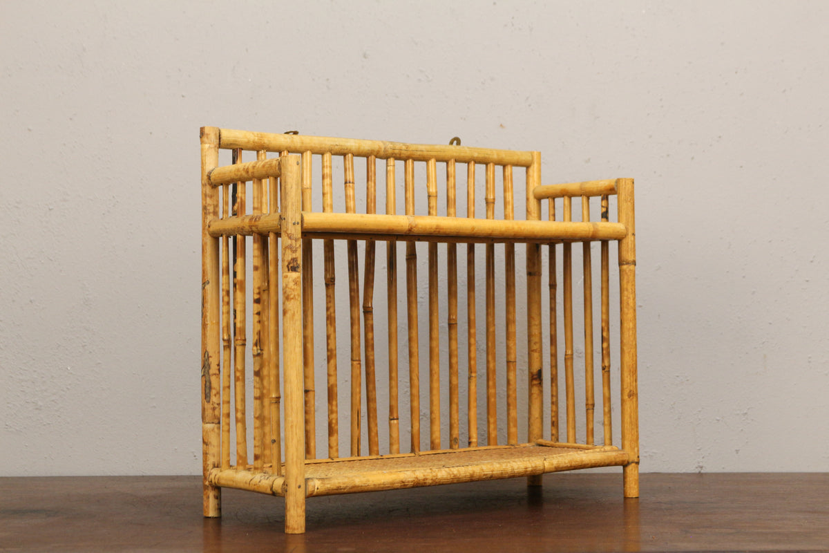 Small 2-Tier Bamboo Shelf