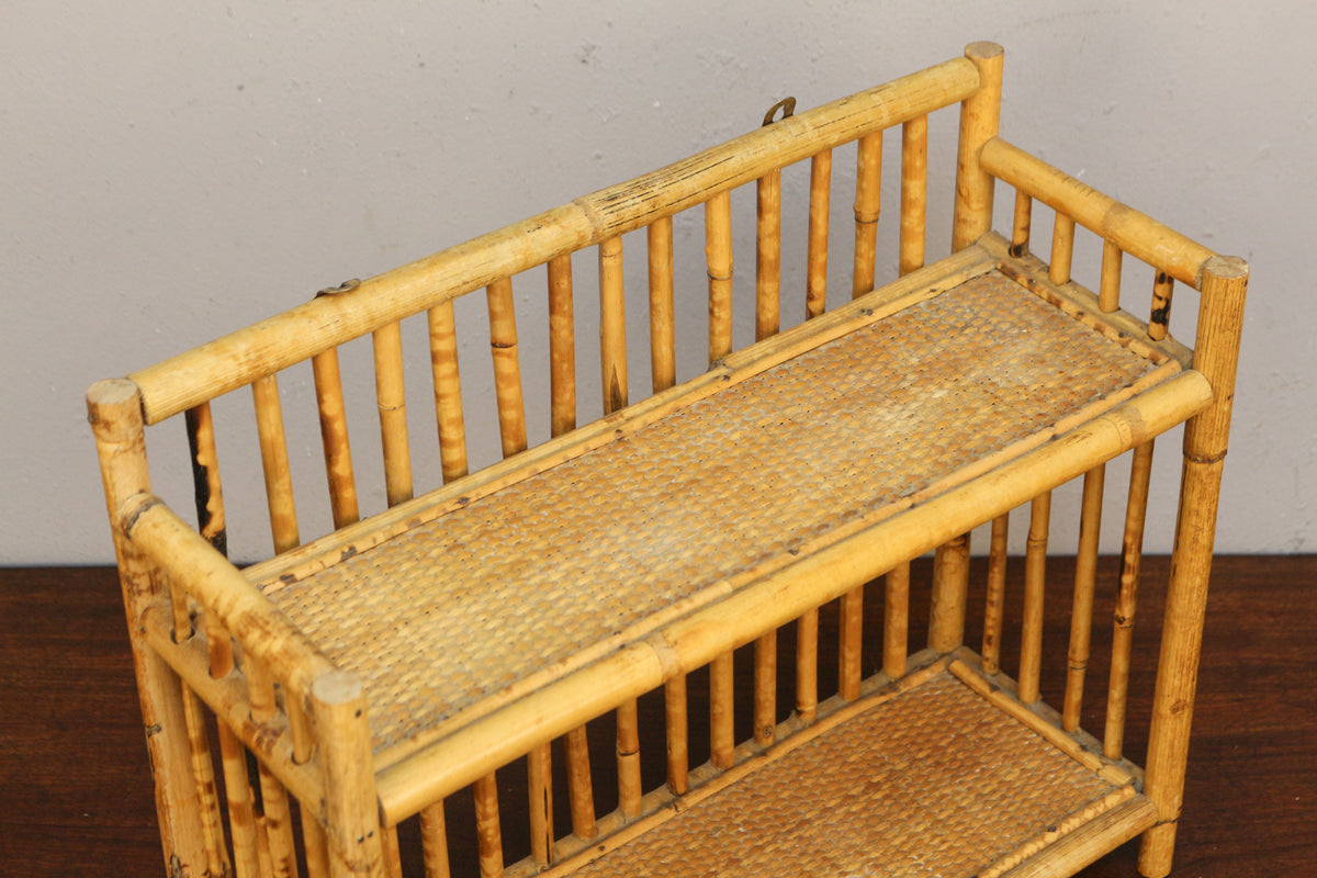 Small 2-Tier Bamboo Shelf