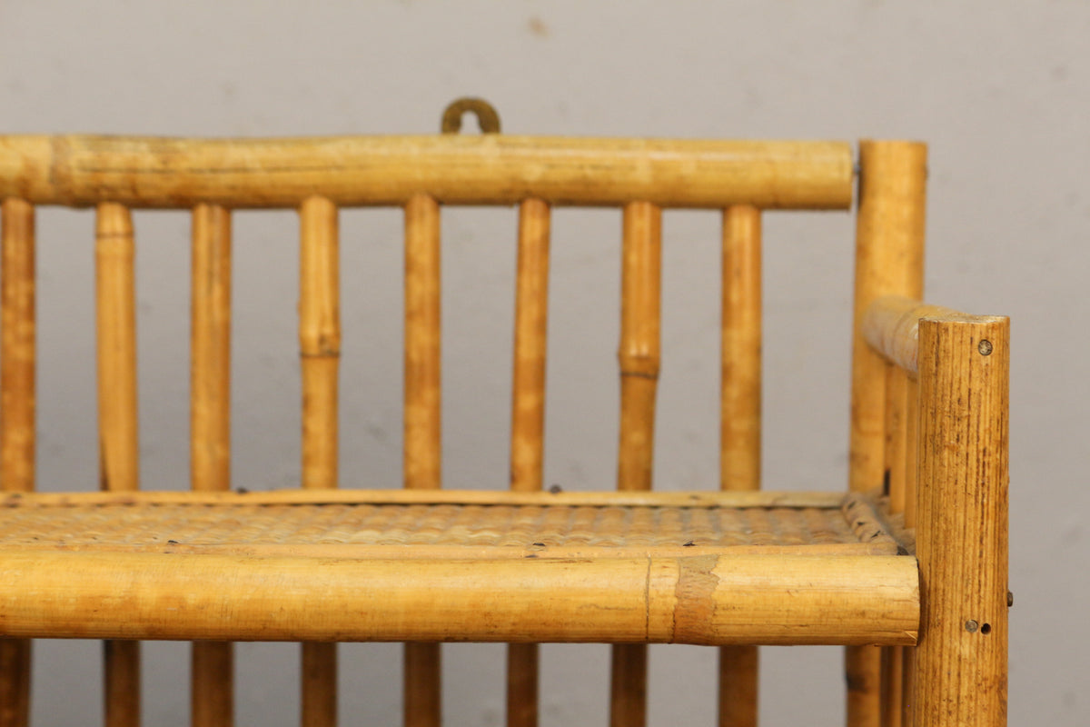 Small 2-Tier Bamboo Shelf